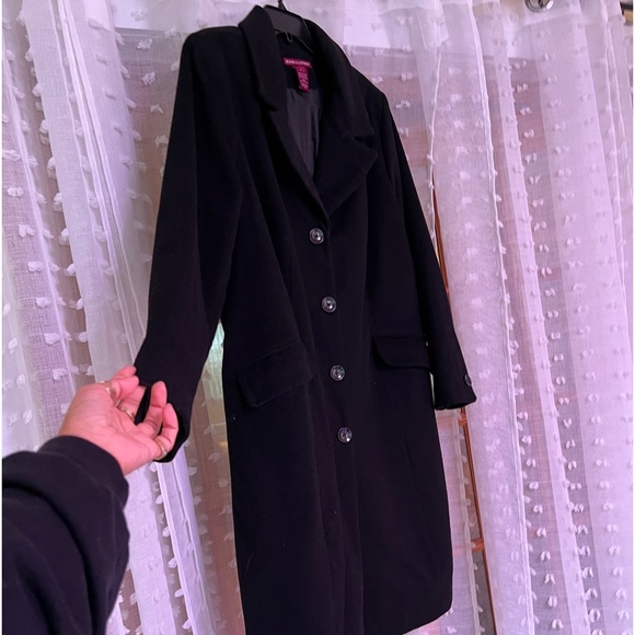 Long mixed wool coat - Picture 5 of 6